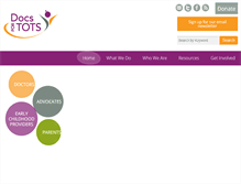 Tablet Screenshot of docsfortots.org